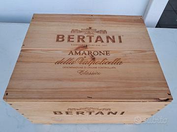 cassetta  vini in legno