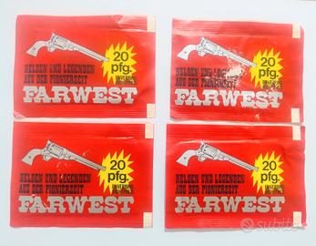 lotto pacchetti figurine far west 1986 sigillati