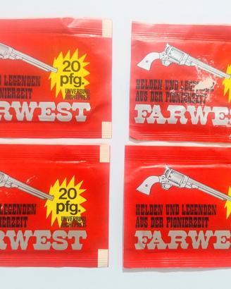 lotto pacchetti figurine far west 1986 sigillati