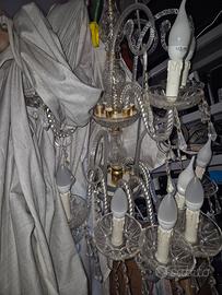 lampadario con candele a gocce