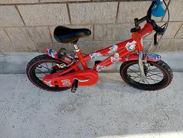 bicicletta 14 pollici spiderman 