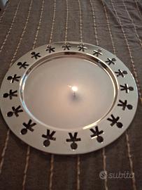 Vassoio rotondo acciao Alessi MAI USATO