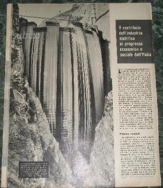 Diga del Vajont in costruzione