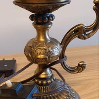 Coppia di lampade ottone