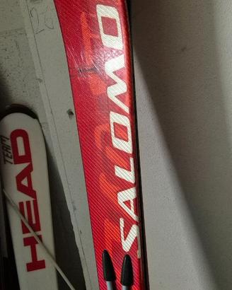 Sci salomon + casco con visiera