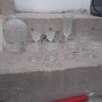 flutes e porta caramelle Cristal d arques e calici