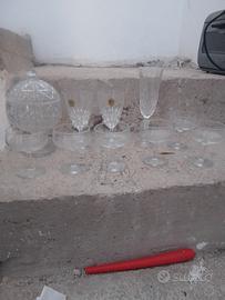 flutes e porta caramelle Cristal d arques e calici