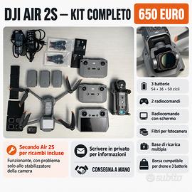 Lotto drone DJI Air 2S combo + accessori.