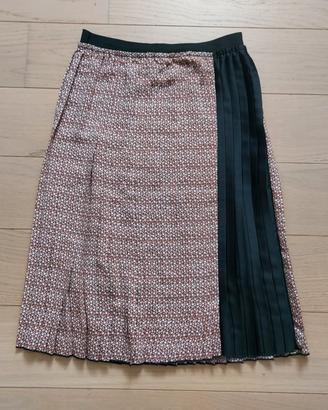 Gonna longuette, plissettata, XS Stefanel