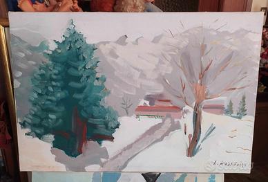 Marcello Andreozzi (Prato 1928-2014) dipinto 1982