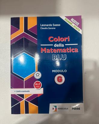 I colori della matematica blu modulo G