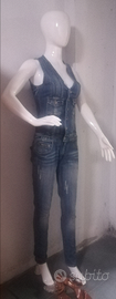 SALOPETTE JEANS azzurra tg 40/42