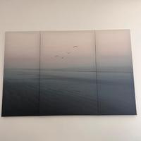 Quadro dipinto su tela a tre pezzi