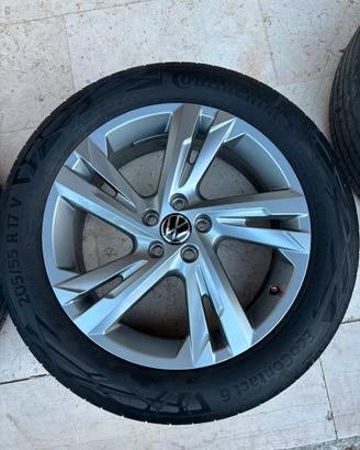 Cerchi+gomme da 17 Volkswagen