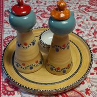 olio ed aceto in ceramica deruta num 13/32