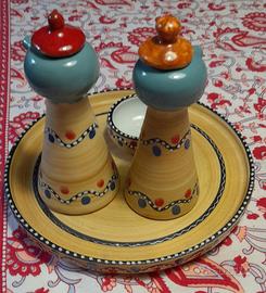 olio ed aceto in ceramica deruta num 13/32