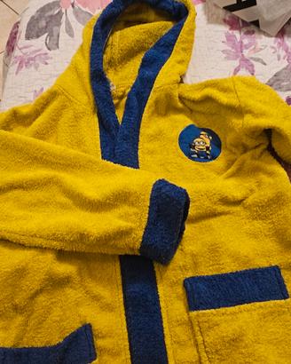 accappatoio bambini minions
