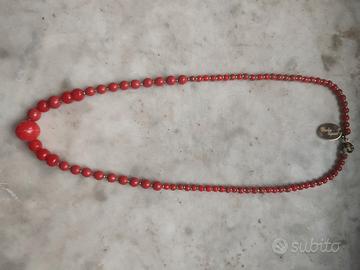 Collana artigianale Charlie Bijoux rossa