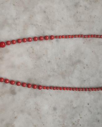 Collana artigianale Charlie Bijoux rossa