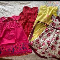 Set 4 vestiti bambina, 6/7 anni, poco usati