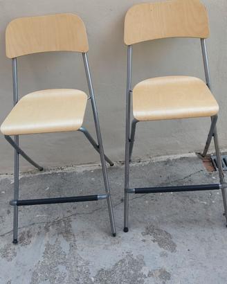2 sgabelli pieghevoli FRANKLIN di IKEA 