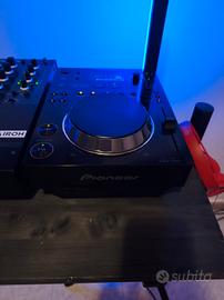 coppia dj Pioneer cdj 350 e mixer 4 canali 