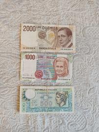 3 Banconote Sostitutive 500/1000/2000 lire SUP