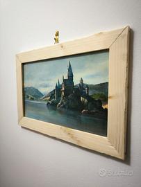 Dipinto ad olio Hogwarts Harry Potter art paint