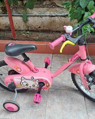 bicicletta 14 decathlon bambina come nuova 