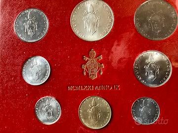 Serie divisionale ufficiale Vaticano 1971
