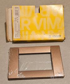 Placca Vimar Idea Metal bronzo 3 mod. art 16733.22