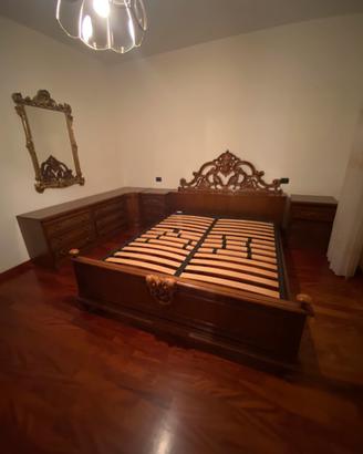 Camera da letto matrimoniale legno Massello