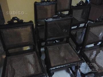 Sedie legno paglia di Vienna