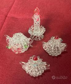 4 Miniature in vetro di Murano