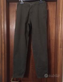 Pantaloni Sisley color verde oliva