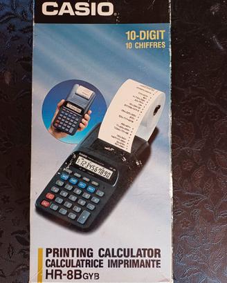 calcolatrice casio con rullo per stampa