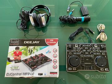 Hercules DJ Control MP3 LE + microfono + cuffie