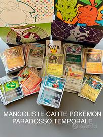 Completo Mancoliste Pokemon Paradosso Temporale