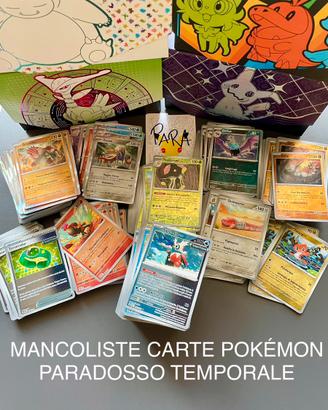 Completo Mancoliste Pokemon Paradosso Temporale