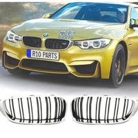 GRIGLIE BMW F32 F33 F36 LOOK M4 NERO CROMATO