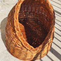 Cuccia in vimini vintage per gatti o piccoli cani
