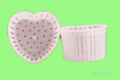FUSCELLE PER RICOTTA A FORMA DI CUORE 70 GRAMMI 