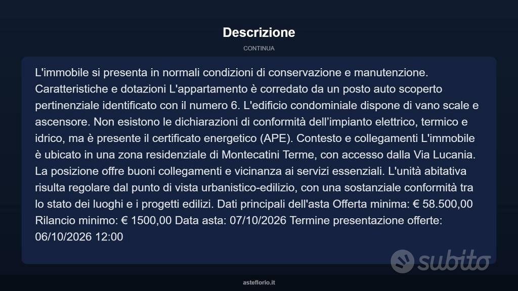 Appartamento – Montecatini Terme, Gallo - Vista 4