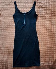Vestito corto con cerniera