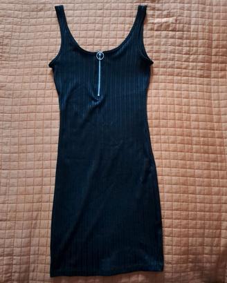 Vestito corto con cerniera
