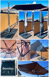 OMBRELLONE DA TERRAZZO/GIARDINO CON CONTRAPPESI
