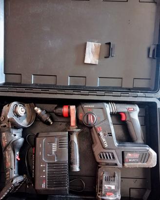 Tassellatore + smerigliatrice Wurth 18v M-Cube