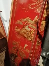 Armadio cinese dipinto