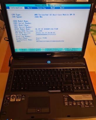 notebook acer aspire 7530G con problemi