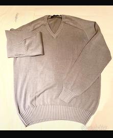 Maglia da uomo in cotone scollo a V taglia 52